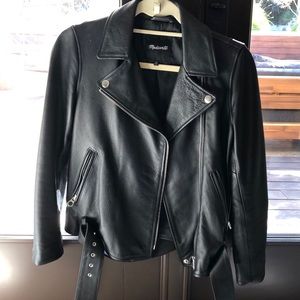 Madewell Black REAL Leather Jacket